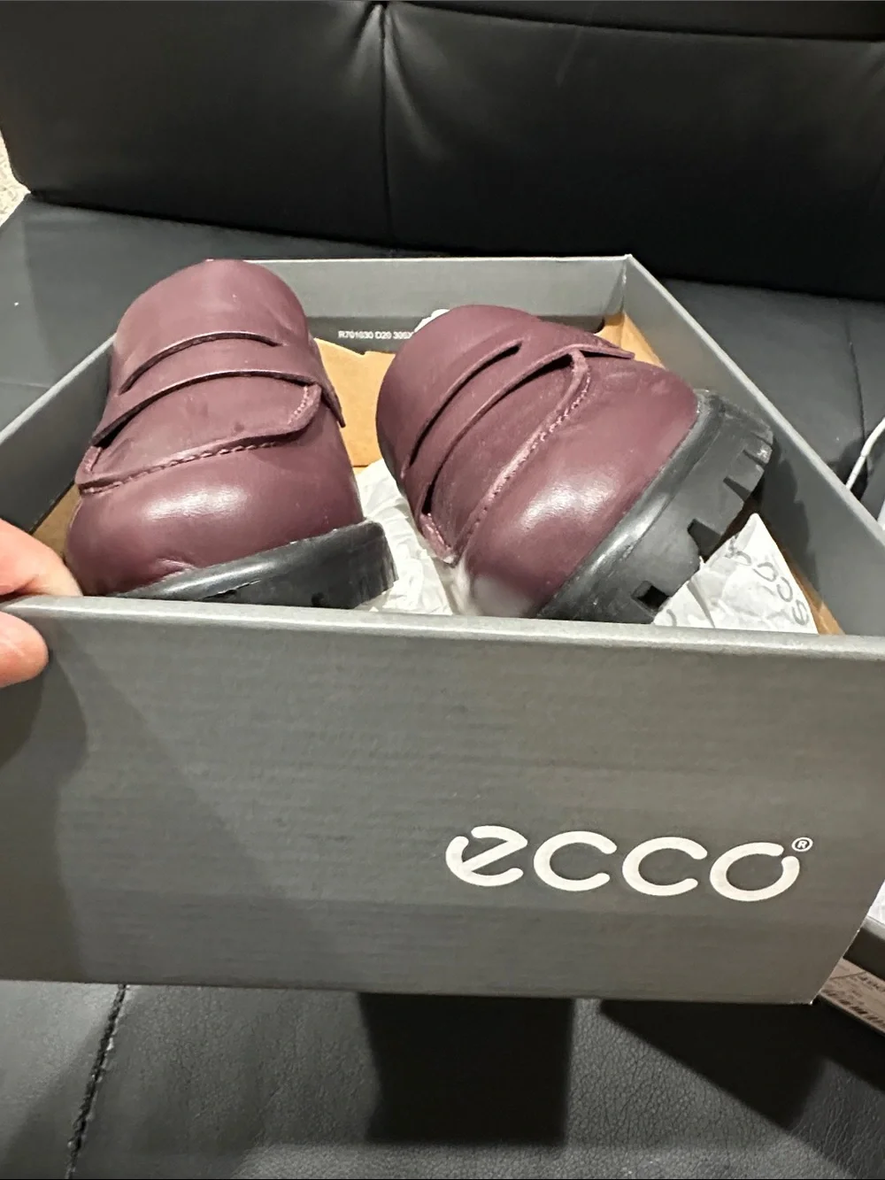Ecco Women's Espadrille Slingback Loafers in Burgundy